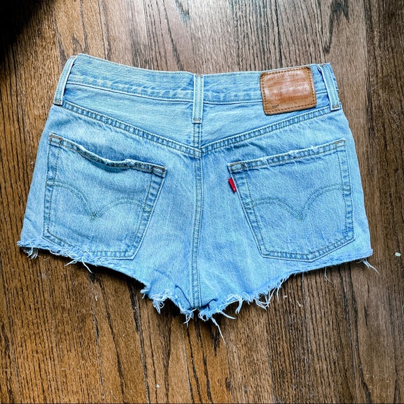 Levi’s 501 premium cut off high rise shorts sz25 - Picture 10 of 15